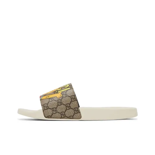 GUCCI Быстросохнущие слипоны мужские бежевые