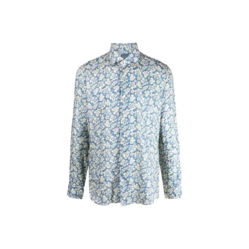 BARBA Небесно-голубой Мужские Рубашки