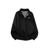 [Thickened и с флисовой подкладкой] Черный (Логотип на груди "Рассвет гор")