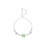 Счастливый браслет с четырехлистным клевером [зеленый]