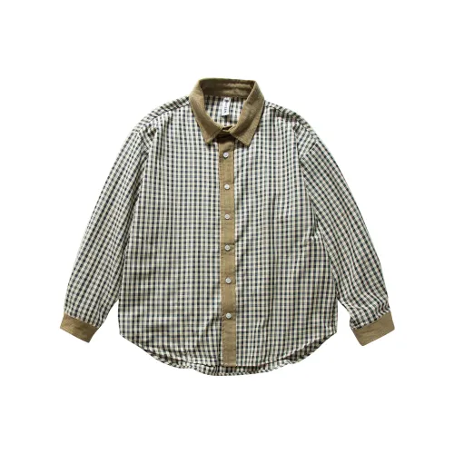 UNDOMAZE Весенний Осенний Рубашка Свободного кроя Мужская