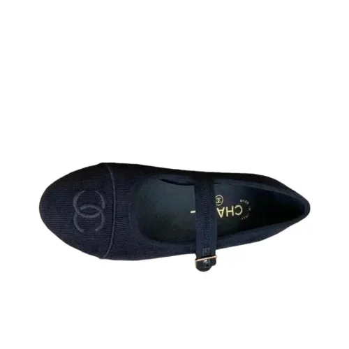 CHANEL Планшет Повседневная Обувь Женская Черная