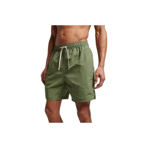 SUPERDRY Khaki Мужские Повседневные Шорты