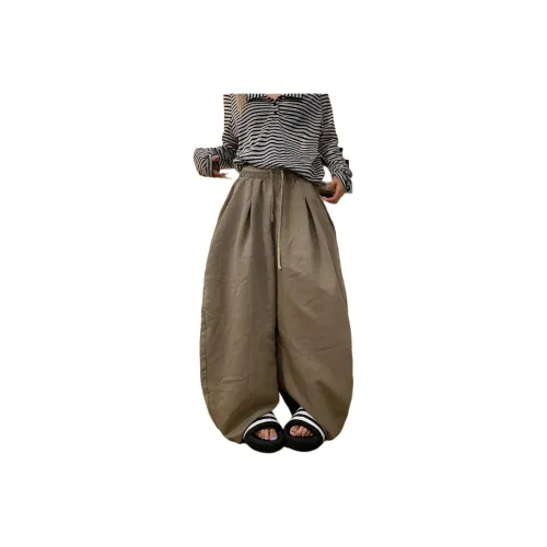 HKPXR Хаки Женские Повседневные Брюки