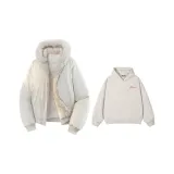 Комплект одежды (Серый хлопковый пуховик + Свитшот серого цвета Фотиния)