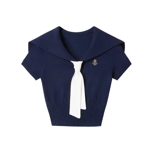 UENA Темно-синие в наличии Женские T-рубашки