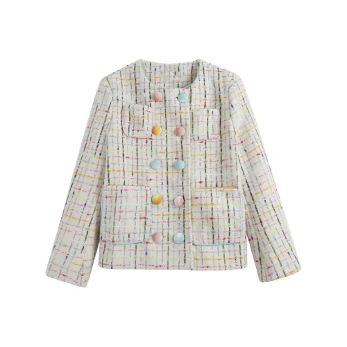 DITB Экрю Женские Бархатные Куртки