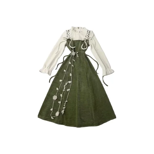 DTLUI Длинное платье с длинными рукавами женское