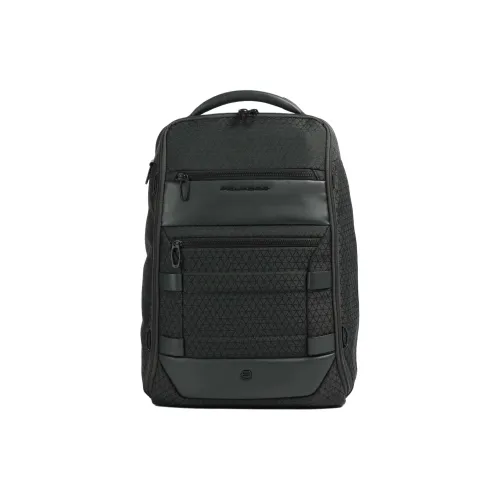 PIQUADRO Полиэстер Рюкзак Унисекс Черный и Зеленый