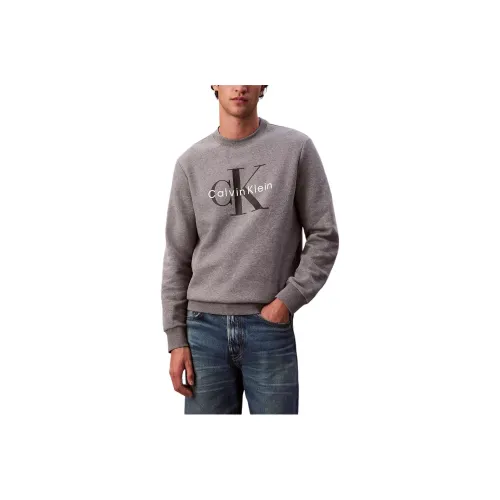 Calvin Klein Gray Men's Sweatshirts Кальвин Кляйн Серый Мужской Свитшот