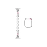 Серебристый Черный+Серебряный Котенок Чехол с Ромбом