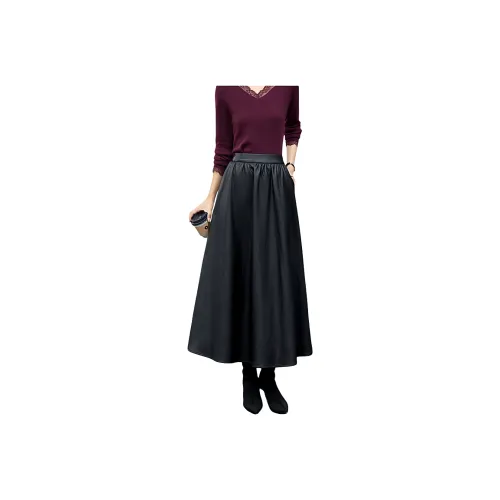 ZUOSAISI Кожа Длинный Юбка Женские