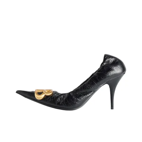 Balenciaga Monaco Узкий каблук Высокие каблуки 9 см Женские Черный