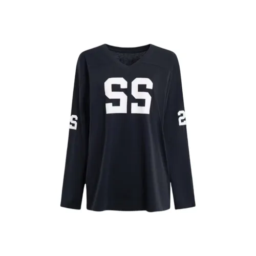 DANCANG Темно-синие женские футболки T