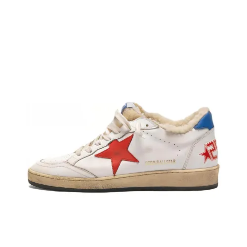 Golden Goose Ball Star Стильные Скейтбординги Женские Белые Состаривание Позиционирование Стиля