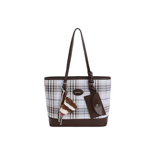 DIFFERENT FACES ПУ (полиуретан) Сумка-тоут Сумка через плечо Женская Синий Кофейный Цвет