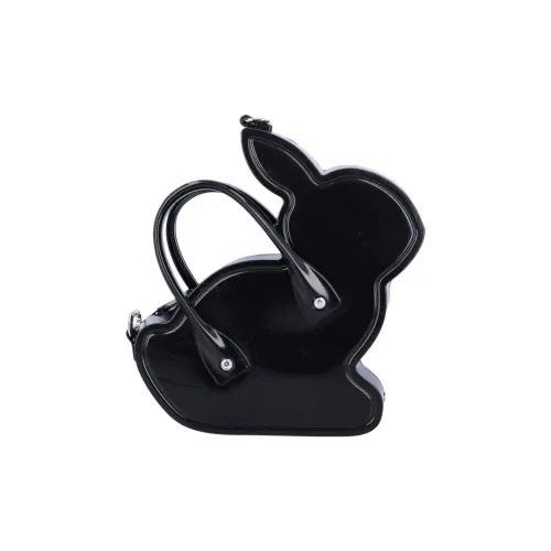 CDG Collaboration GIRL X Melissa RABBIT PVC Сумка через плечо Женская Черная