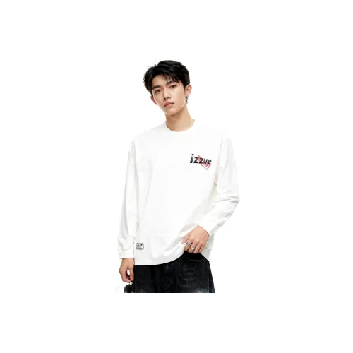 Izzue I.t 2025 Fall Winter Круглый вырез Длинный рукав Т-рубашка Унисекс