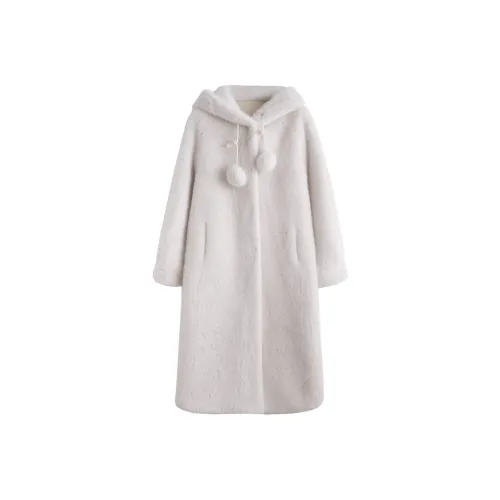 Tonlion Экрю Женские Меховые изделия