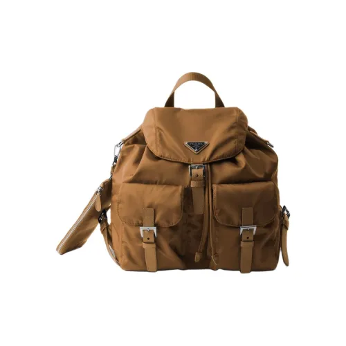 PRADA RE Нейлон Полиамид Рюкзак Средний Женский Коричневый