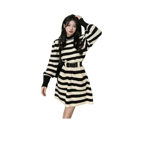 VINMUK Длинное платье с длинными рукавами женское