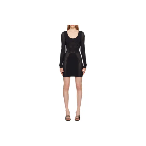 DION LEE Длинное платье с длинными рукавами женское