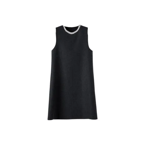 Late White Без рукавов Платье Женское