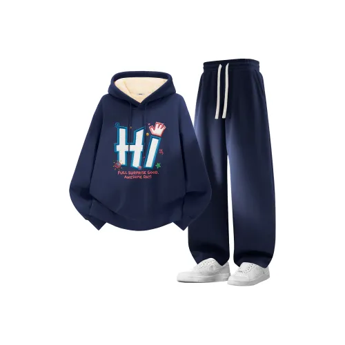 Miniso Осенний Зимний Свитшот Комплект Унисекс 2 Штуки