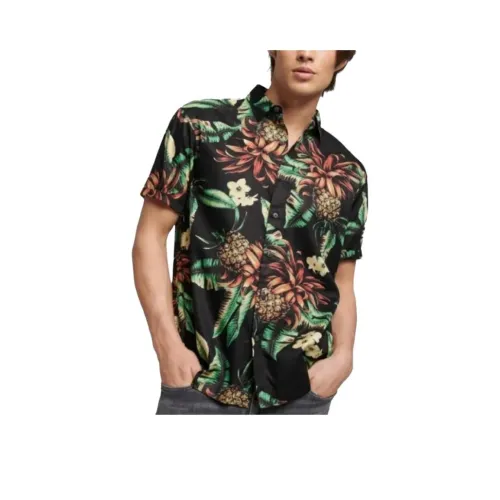 SUPERDRY Мужские Черные Рубашки