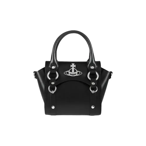 Vivienne Westwood BETTY Коровья кожа Сумка Маленькая Женская Черная