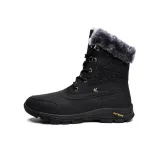 Черные утепленные ботинки