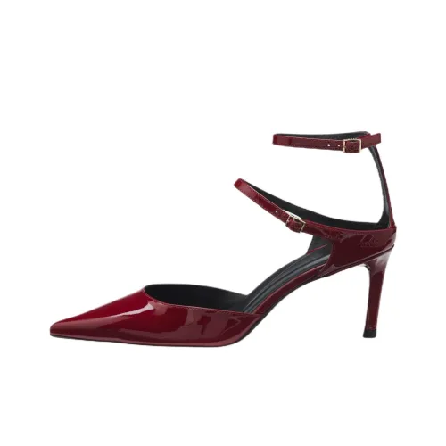 Hugo Boss Узкий каблук Высокие каблуки 7 см Женские Красный