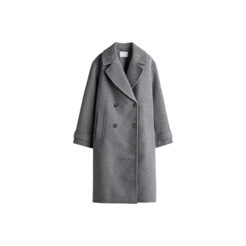 H M Серый Женский Пальто