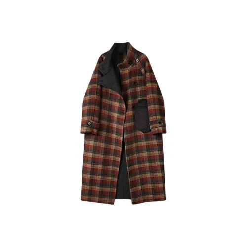 DEDY Клетчатое Женское Пальто