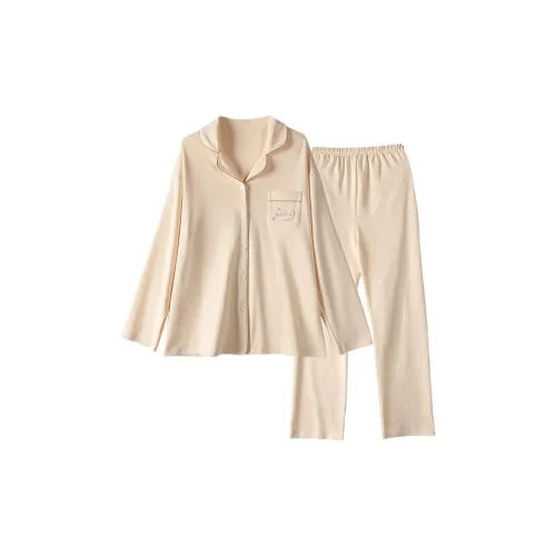 FENTENGCARE Абрикос Женские Пижамные Комплекты