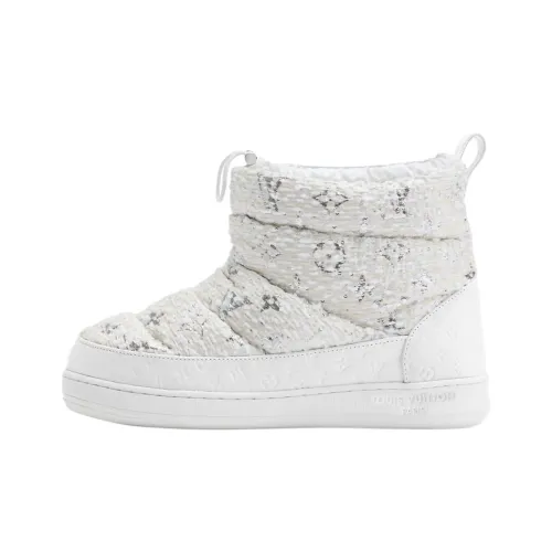 LOUIS VUITTON SKI Skiing Series SKI Лыжная коллекция SS26 Облако Короткие сноубутсы Женские Белые