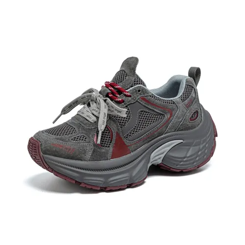 CHOVO Поддержка Устойчивость к истиранию Дышащий Противоскользящий Низкий Топ Толстая подошва Кроссовки Женские