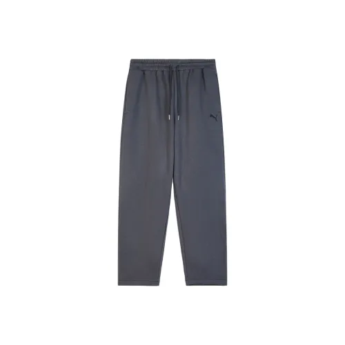 PUMA Серые Мужские Вязаные Тренировочные Штаны