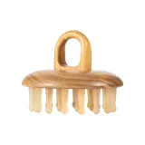 28 прямых зубцов [Зеленый сандал] круглый диск массажная расческа