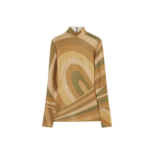 EMILIO PUCCI Золотые Женские T-рубашки