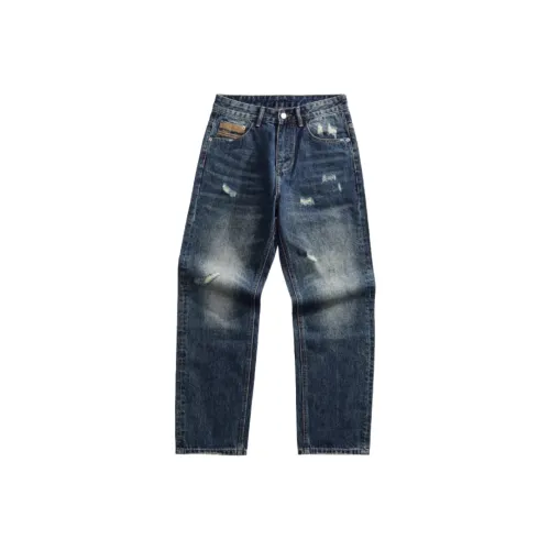 Zomuros Blue Unisex Jeans Zomuros Синий Унисекс Джинсы