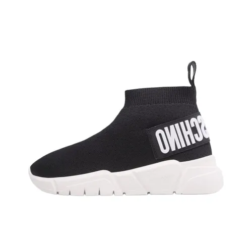 MOSCHINO Высокий Топ Повседневная Обувь Женская Черная