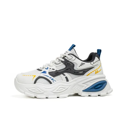 Warrior Толстая подошва Низкий верх Белый Темно-серый Синий Мужской