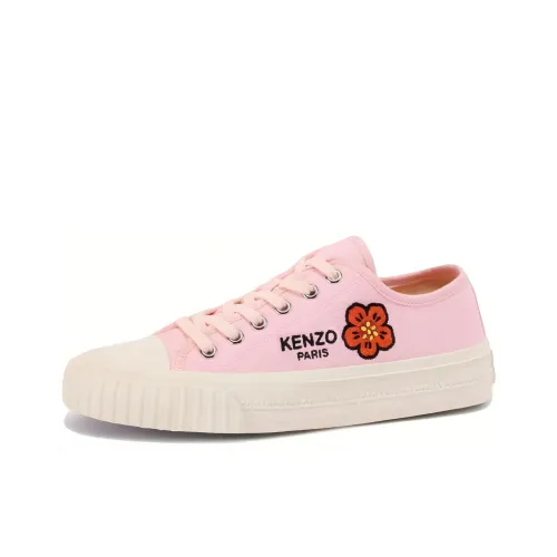 KENZO Boke Flower Series Низкие Кроссовки для Скейтбординга Женские Светло-Розовые
