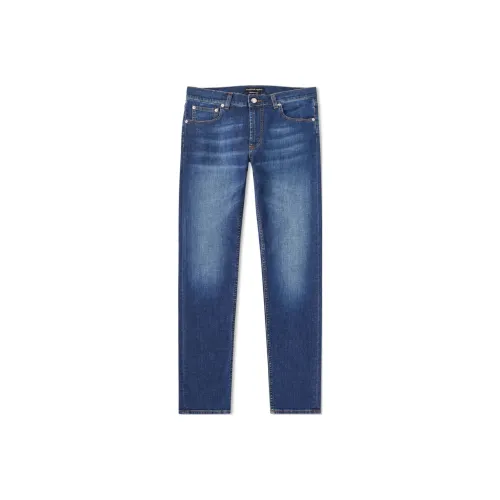 Alexander McQueen Blue Men's Jeans Александр Маккуин Синий Мужской Джинсы
