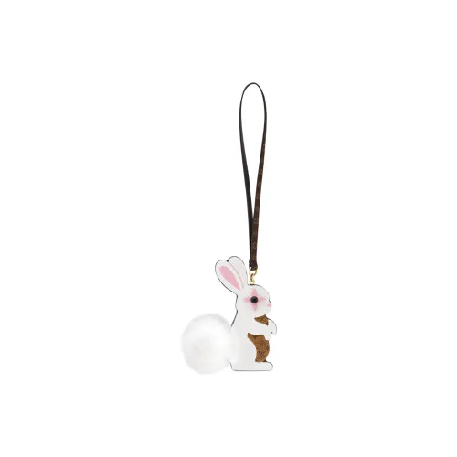 LOUIS VUITTON RABBIT Кожа Bag Charm Сумка Merch Унисекс Белый
