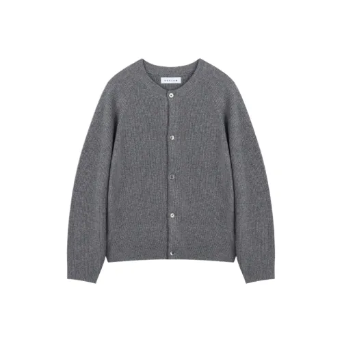 BESLOW Кашемир Смешанный Круглый вырез Кардиган Трикотаж Мужской