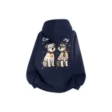 Темно-синий [Тяжелый полиэстер-хлопок] с флисовой подкладкой