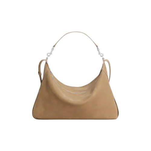 CELINE Romy Телячья кожа Одно плечо Сумка Большая Женская Коричневая