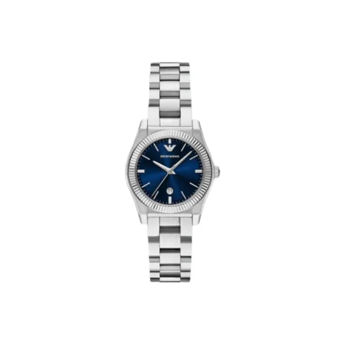EMPORIO ARMANI Women's Watch Кварцевый механизм ремешок из нержавеющей стали 32 мм синий циферблат